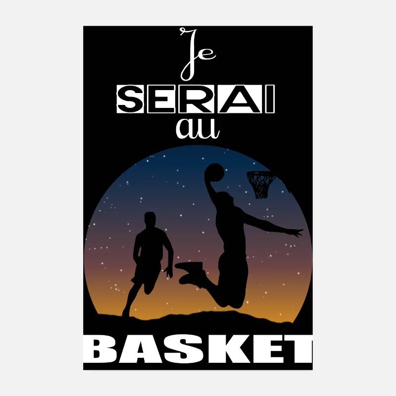 Ich werde beim Basketball sein Poster 20x30 cm