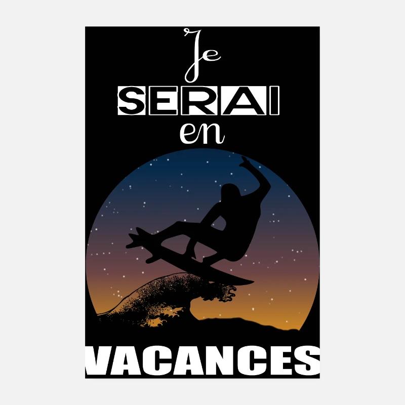 Ich werde im Urlaub sein Poster 20x30 cm