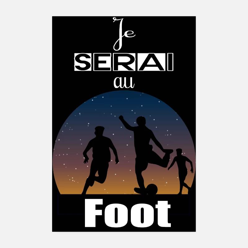 Ich werde im Fußball sein Poster 20x30 cm