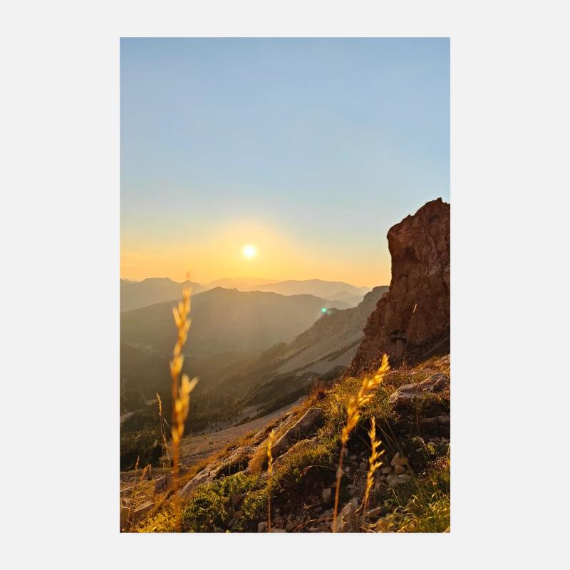 Sunset Poster 8" x 12" (20x30 cm)