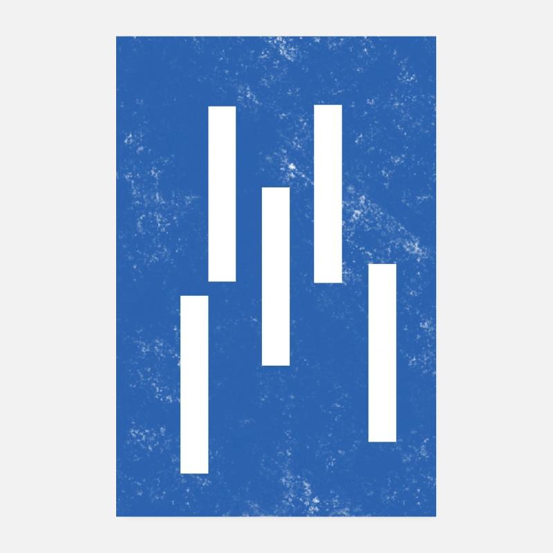 Abstract Vertical Lines Composition Poster 8" x 12" (20x30 cm)