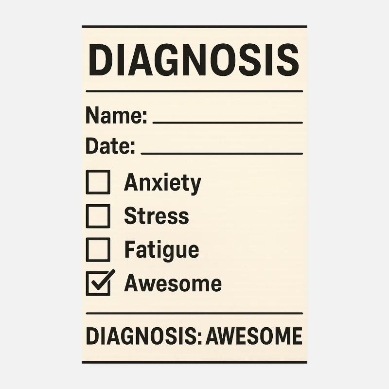 Diagnostic Génial Poster 20 x 30 cm