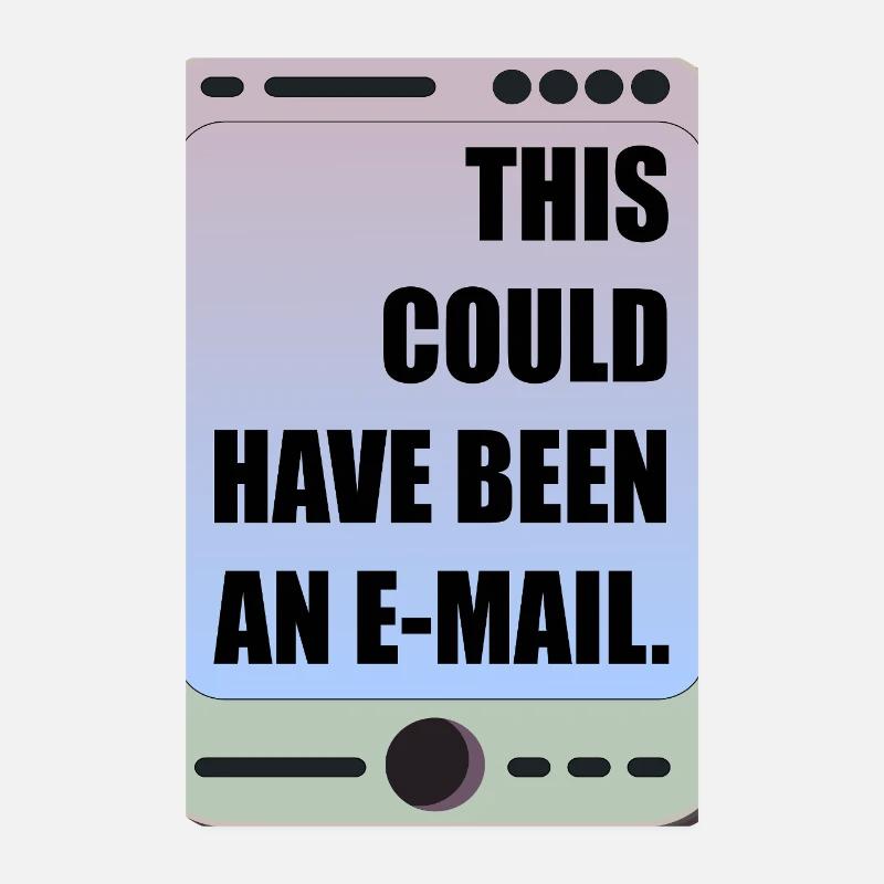 FUNNY OFFICE MEETING E-MAIL Poster 8" x 12" (20x30 cm)