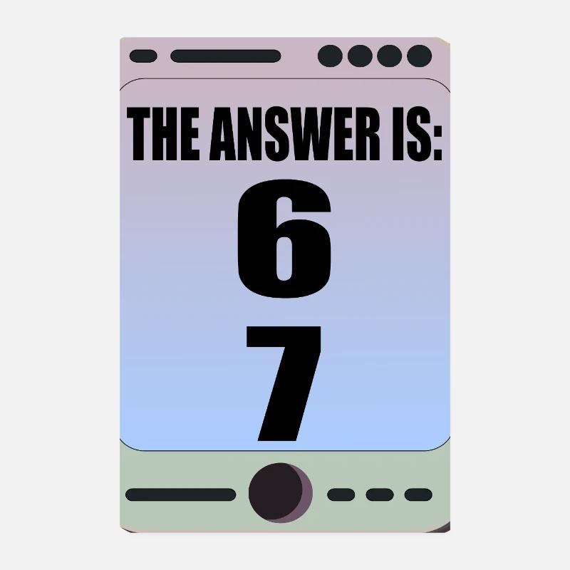 Six Sept 6 7 Meme Poster 20 x 30 cm