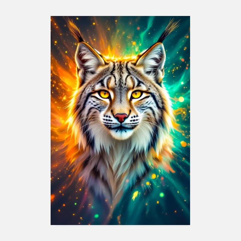 Luchs – Geist der Klarheit und Energie Poster 20 x 30 cm