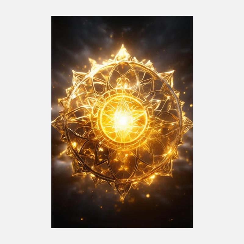 Solar Plexus Chakra – Manipura: The Inner Fire Poster 8" x 12" (20x30 cm)