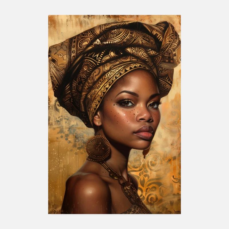 Afro-Kultur Poster 20x30 cm