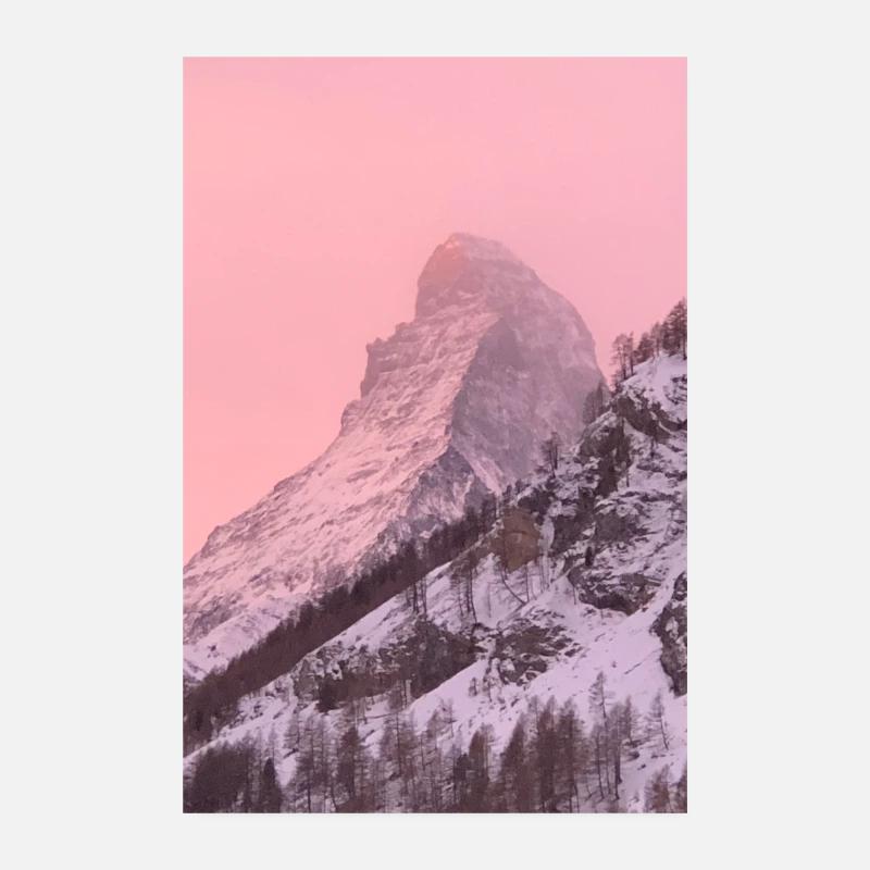 Matterhorn 3 - Poster 20 x 30 cm - blanc