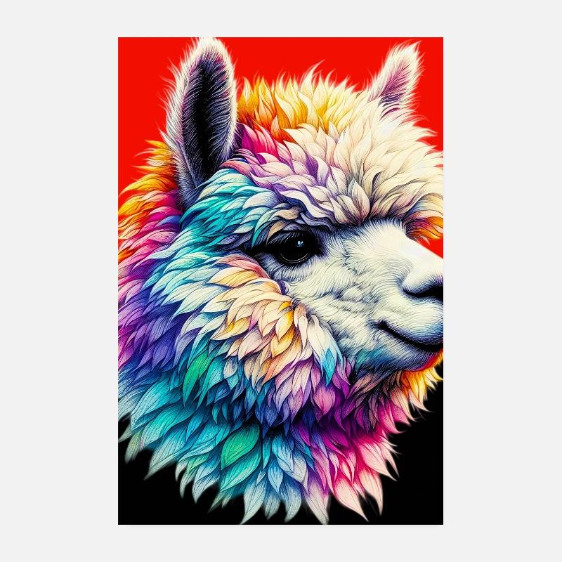 Alpaga Poster 20 x 30 cm