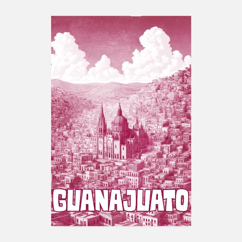 Guanajuato Mexiko Design Poster 20x30 cm
