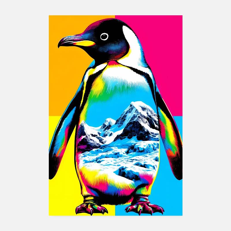 pingouin Poster 20 x 30 cm