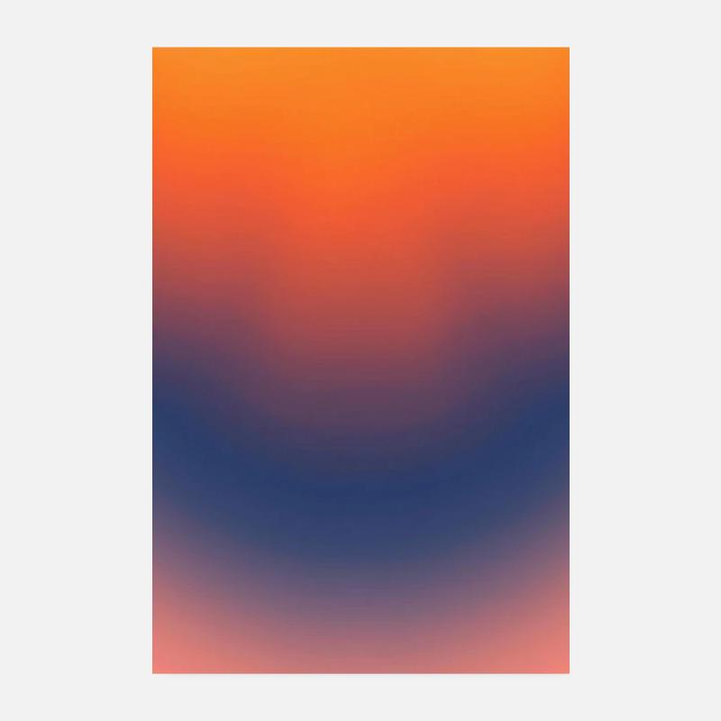 Midnight Ember Gradient Poster 8" x 12" (20x30 cm)