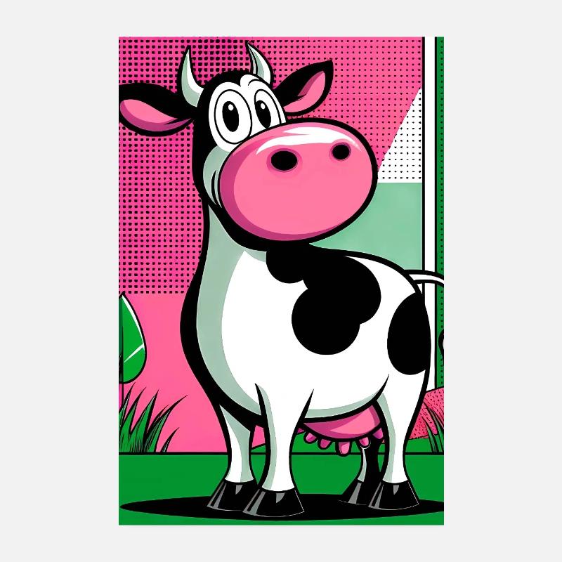 cow Poster 8" x 12" (20x30 cm)