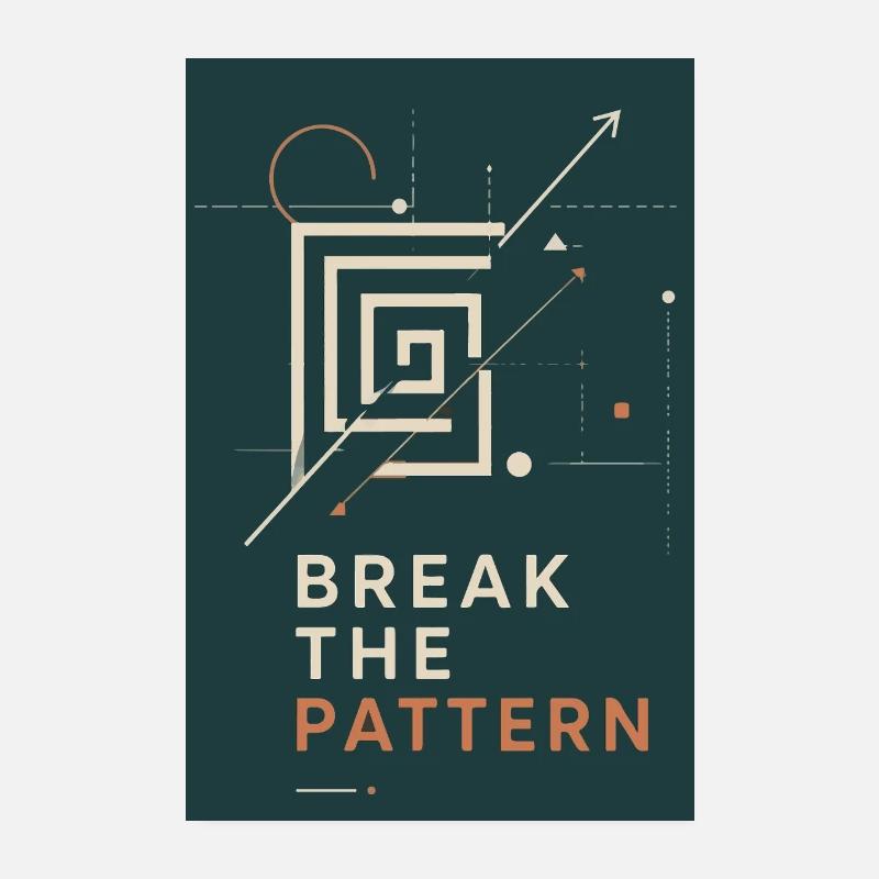 Bbreak das Muster - briser le schéma Poster 20 x 30 cm