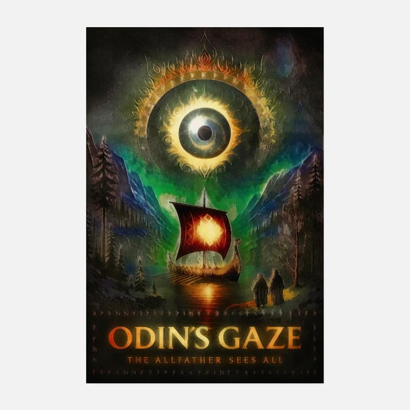 Odins Blick – Das Allsehende Auge Poster 20x30 cm