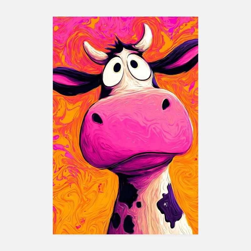 vache Poster 20 x 30 cm