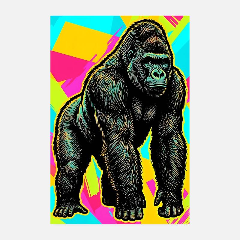 Gorilla Poster 20x30 cm