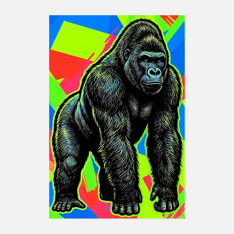 Gorilla Poster 20x30 cm