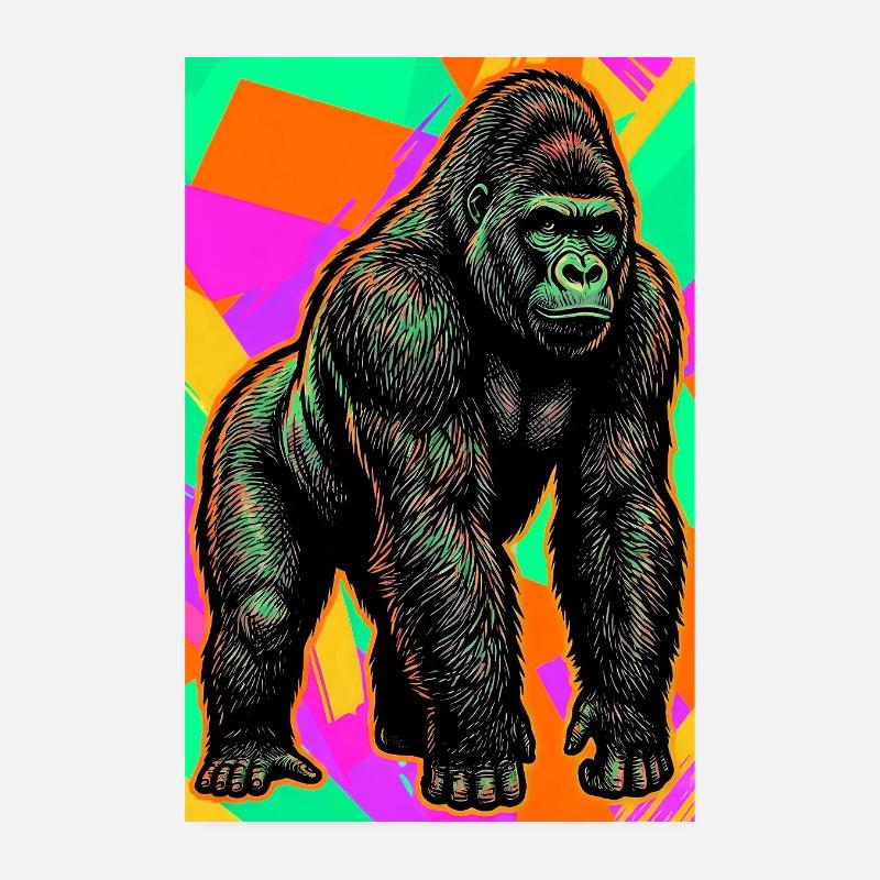gorille Poster 20 x 30 cm