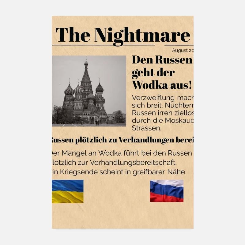 Russisch-Moskauer Nostalgie Design Ironisch Poster 20x30 cm