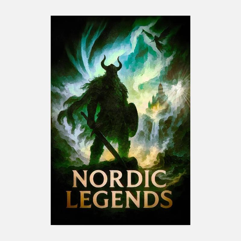 Nordic Legends – Guerriers dans le brouillard Poster 20 x 30 cm