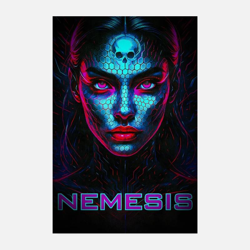 Nemesis – Cyber Face des Ténèbres Poster 20 x 30 cm