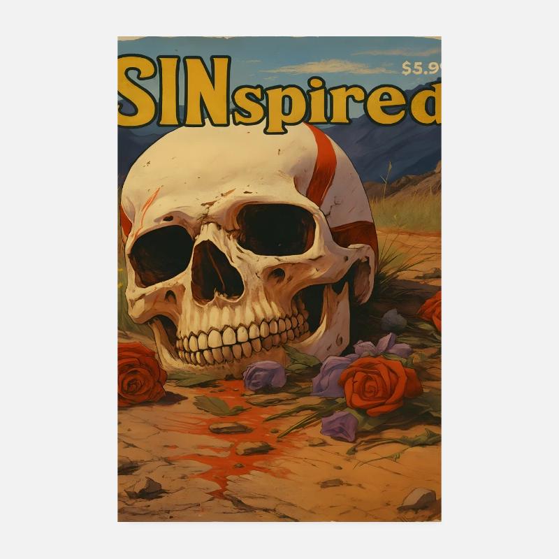 Inspiré par les péchés, Le Crâne dans le désert Poster 20 x 30 cm