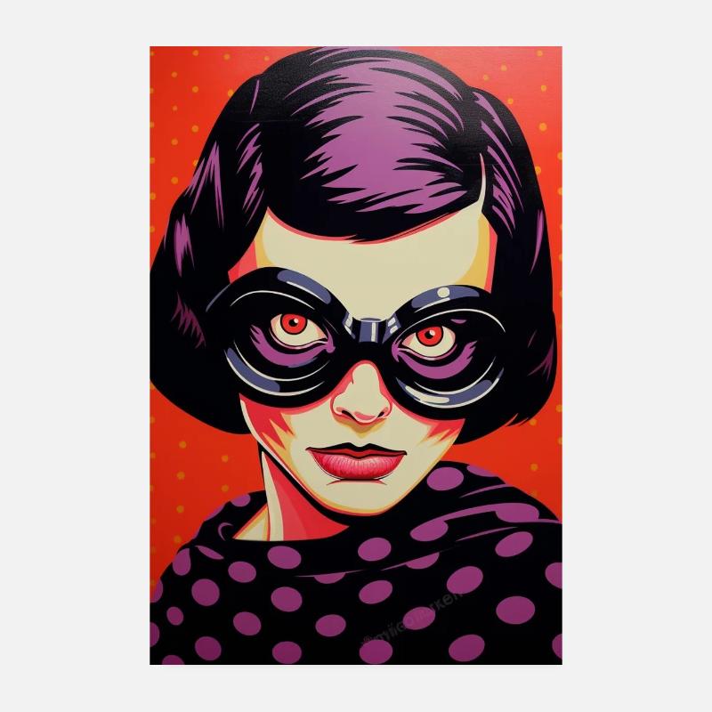 PopArt Goggles Diva Poster 8" x 12" (20x30 cm)