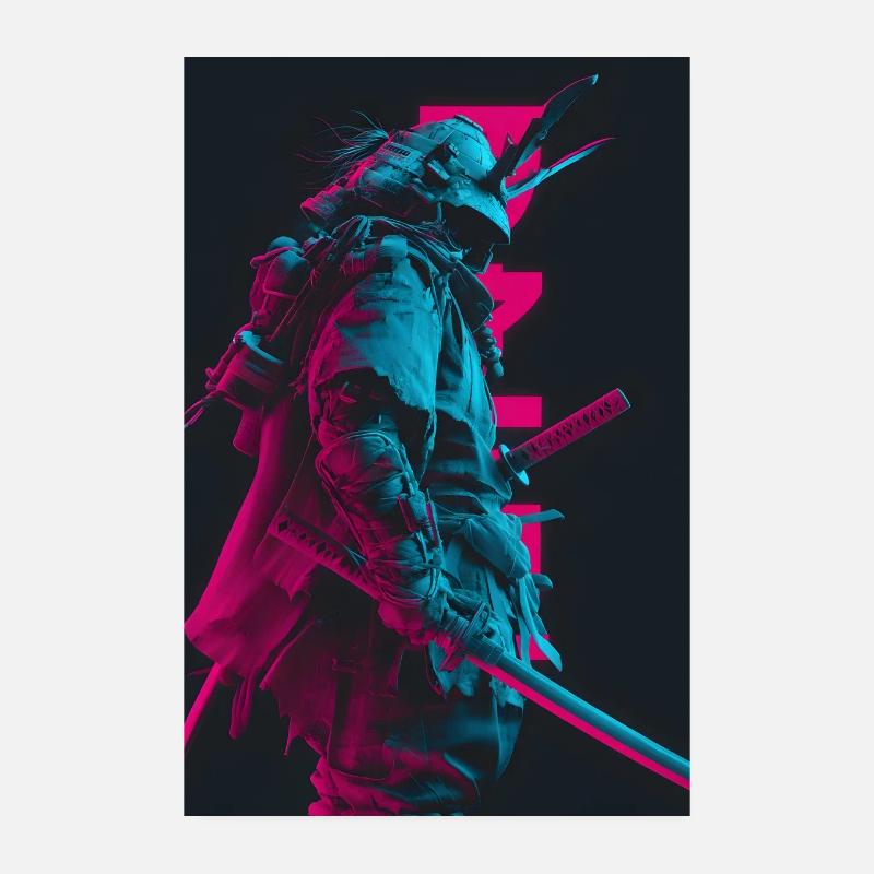 Samouraïs dans l’ombre Poster 20 x 30 cm