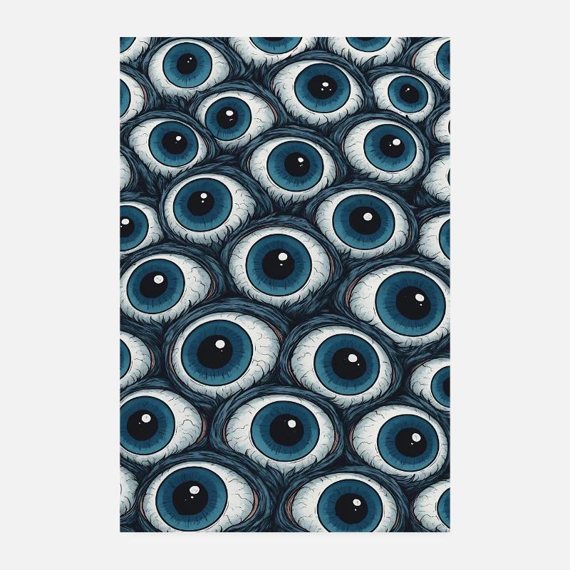 Augen  Muster Poster 20x30 cm
