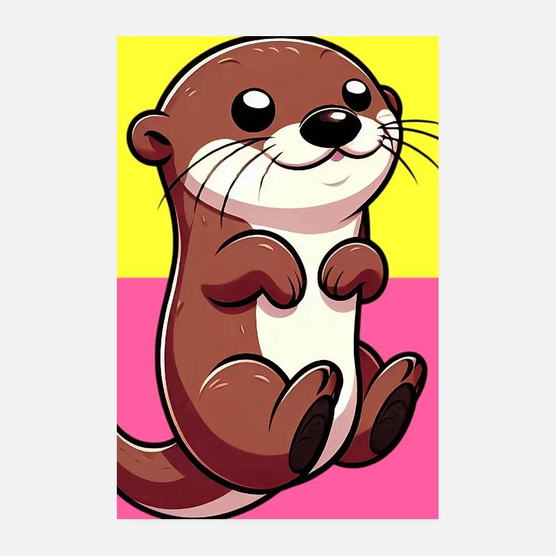 loutre Poster 20 x 30 cm