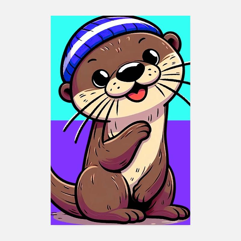 Otter Poster 20x30 cm