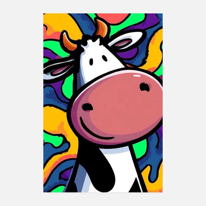 vache Poster 20 x 30 cm