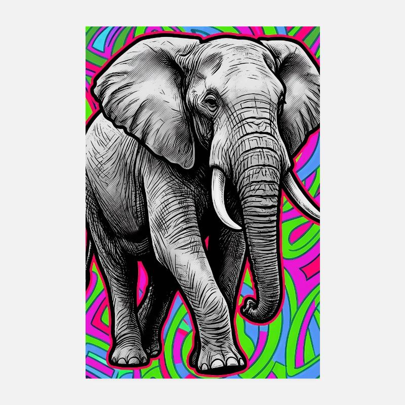 Elefant Poster 20x30 cm