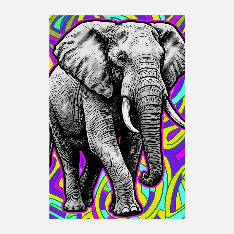 Elefant Poster 20x30 cm