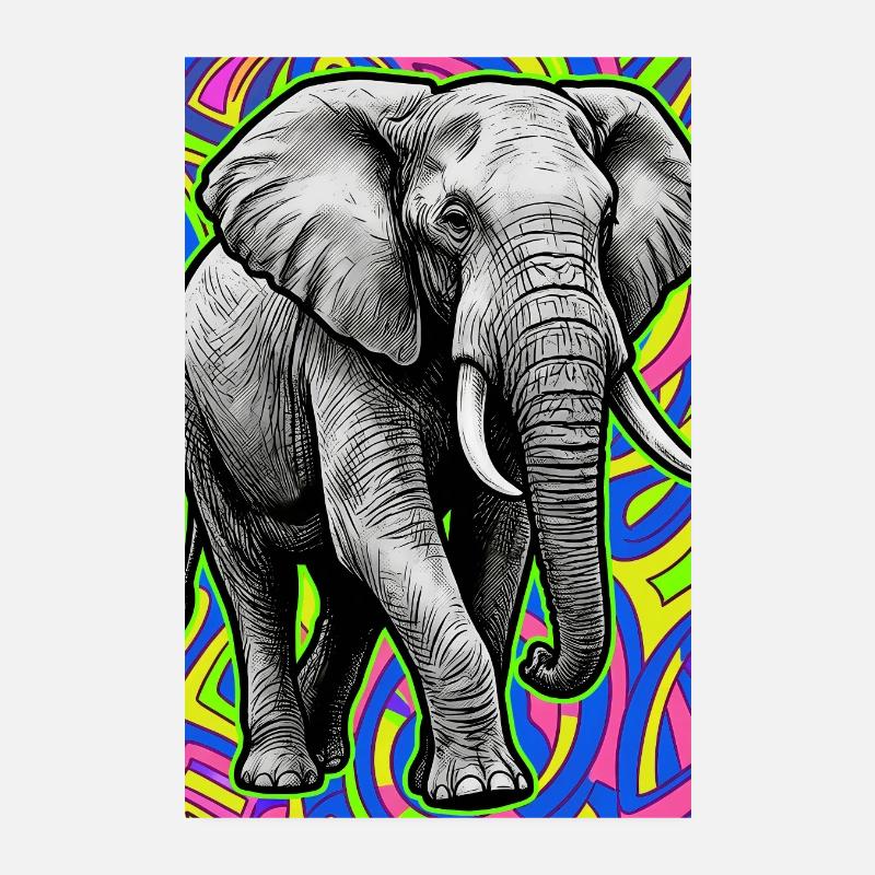 Elefant Poster 20x30 cm