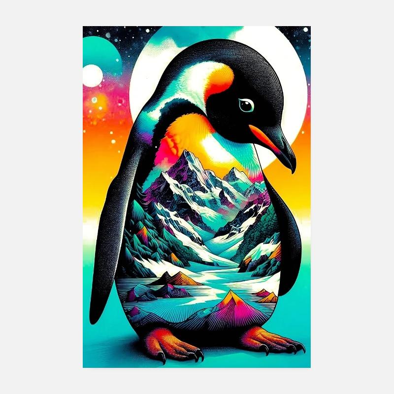 Pinguin Poster 20x30 cm