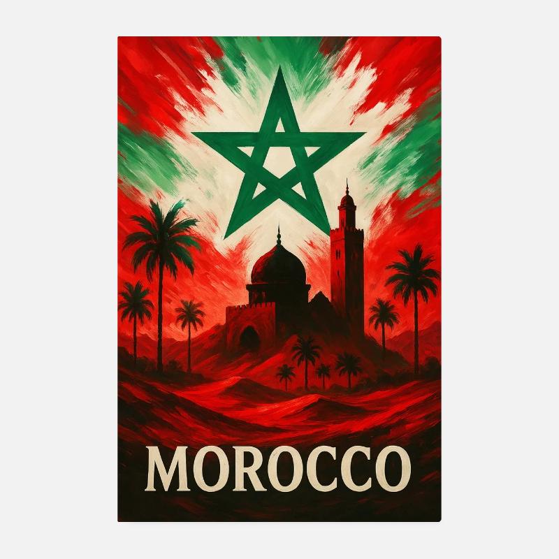 Maroc – Désert et Magie de l’Orient Poster 20 x 30 cm