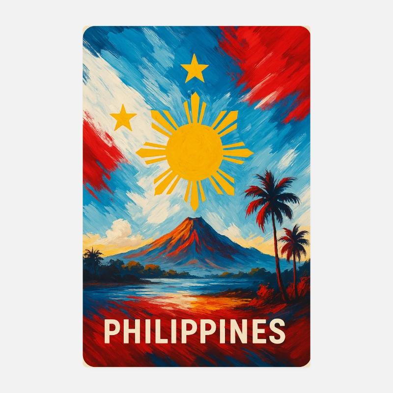 Conception des drapeaux des Philippines Poster 20 x 30 cm
