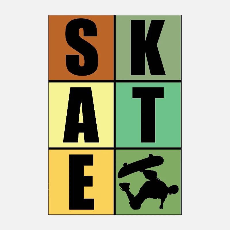 skate skateboard Poster 20 x 30 cm