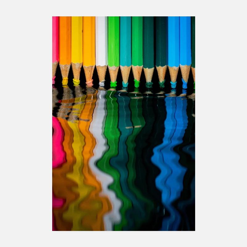 Leading Lines, Reflecting Minds Poster 8" x 12" (20x30 cm)