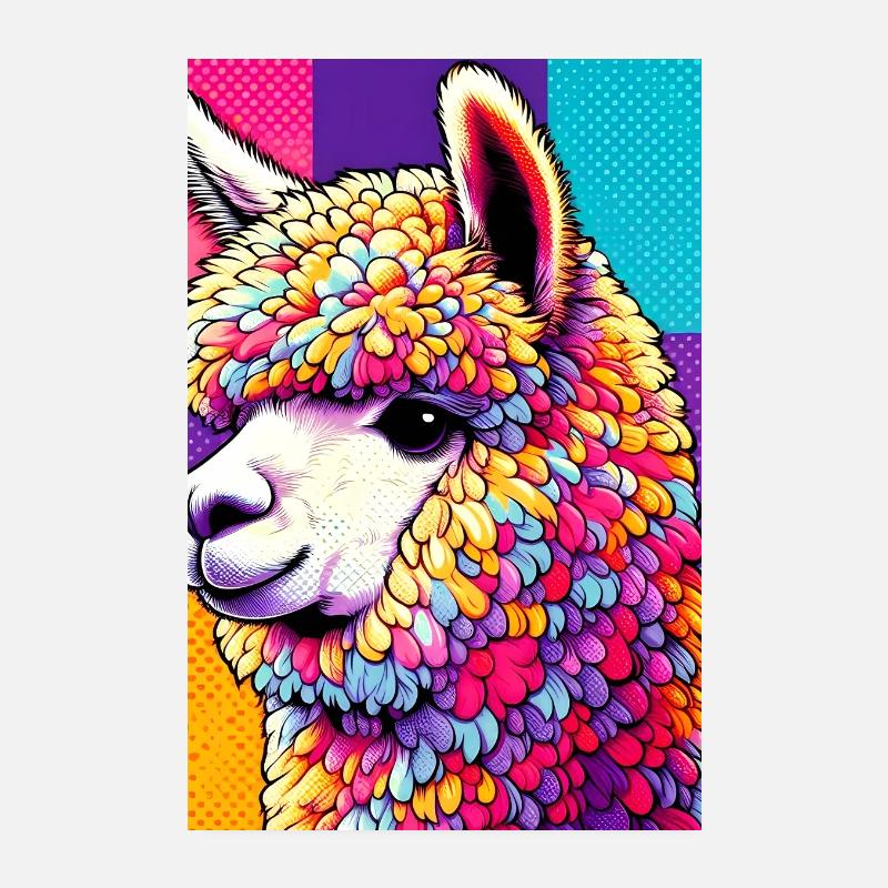 Alpaka Poster 20x30 cm
