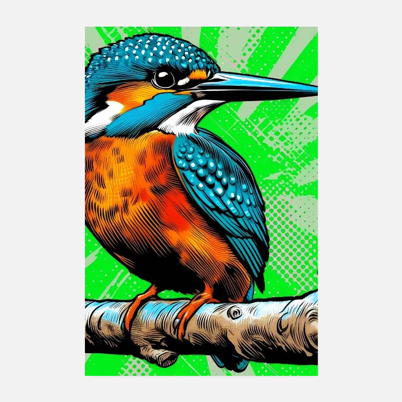 martin-pêcheur Poster 20 x 30 cm