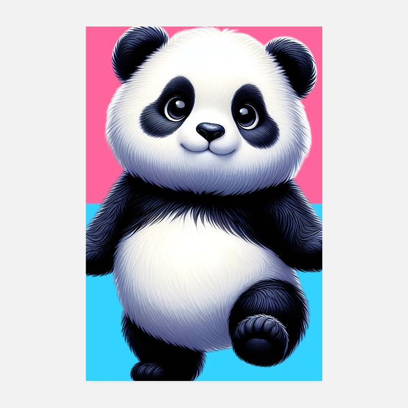 Panda Poster 20x30 cm