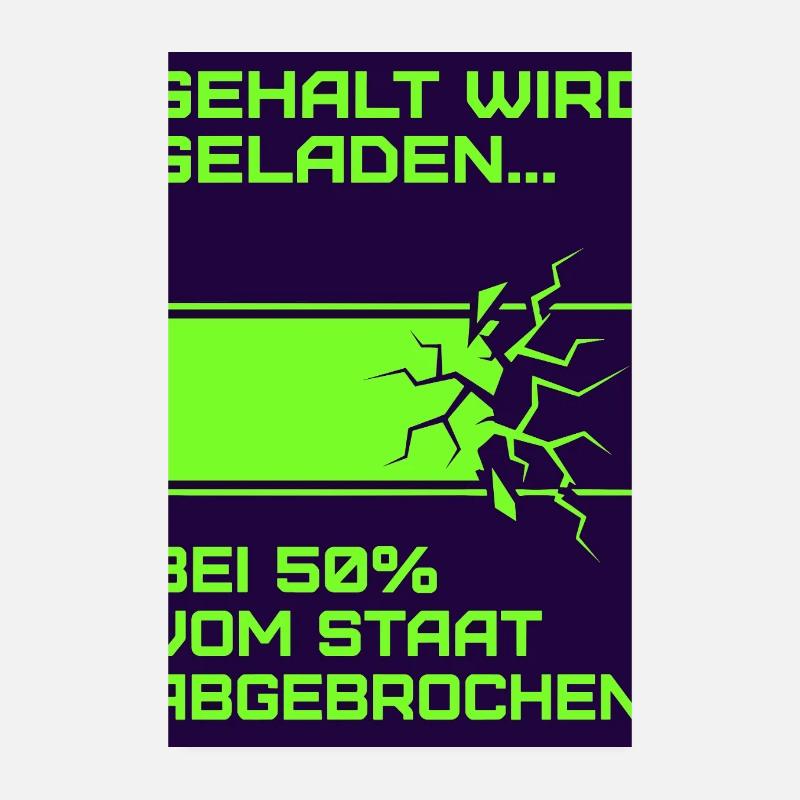 Gehalt Wird Geladen Poster 20x30 cm