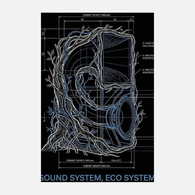 Soundsystem Eco Poster 20x30 cm
