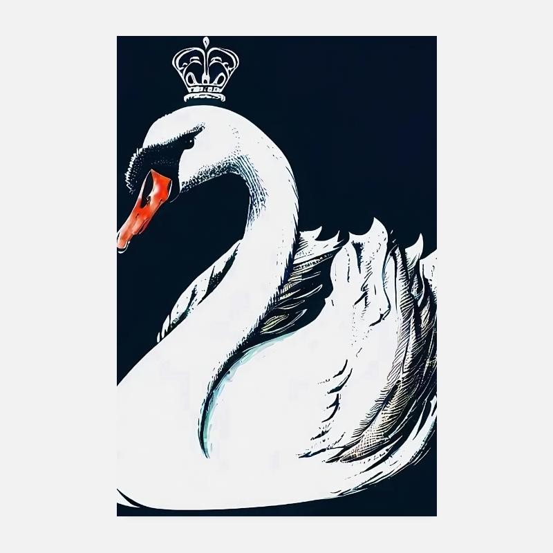 Schwan Poster 20x30 cm
