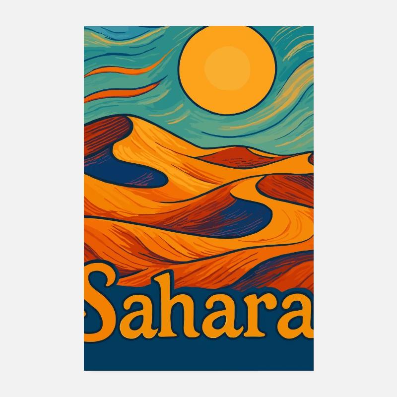 Sahara Ørken Drøm Poster 20x30 cm
