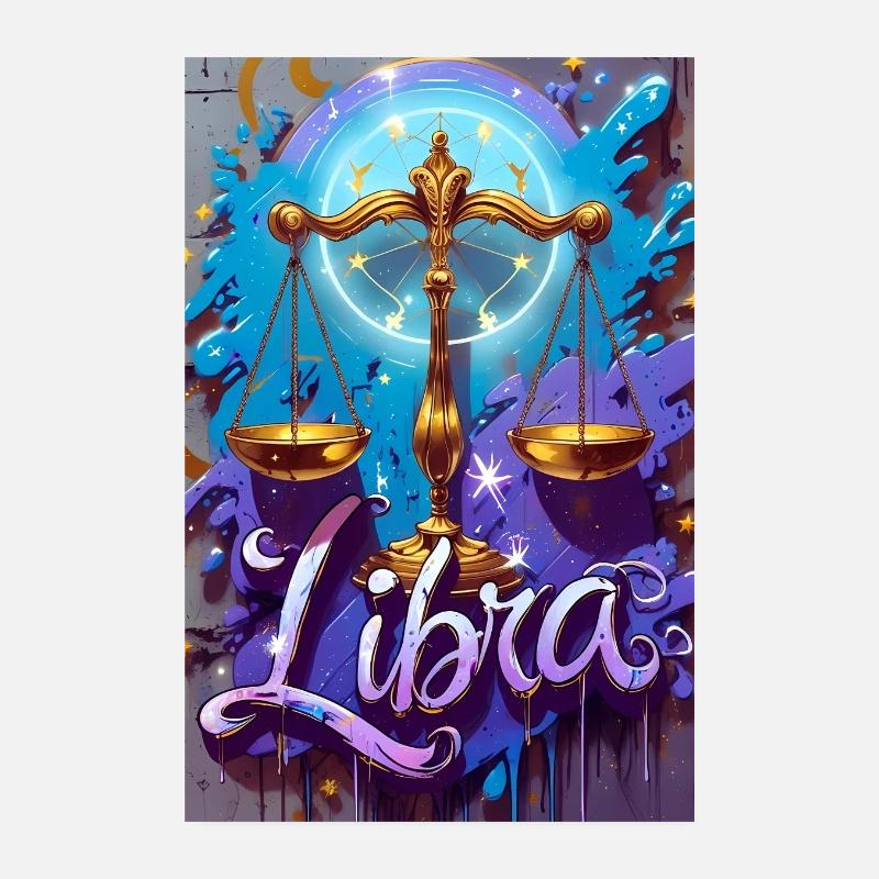 Libra Poster 8" x 12" (20x30 cm)