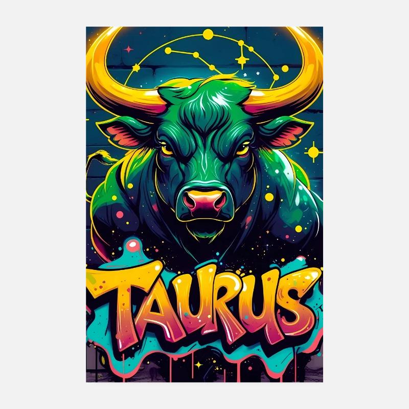 Taureau Poster 20 x 30 cm